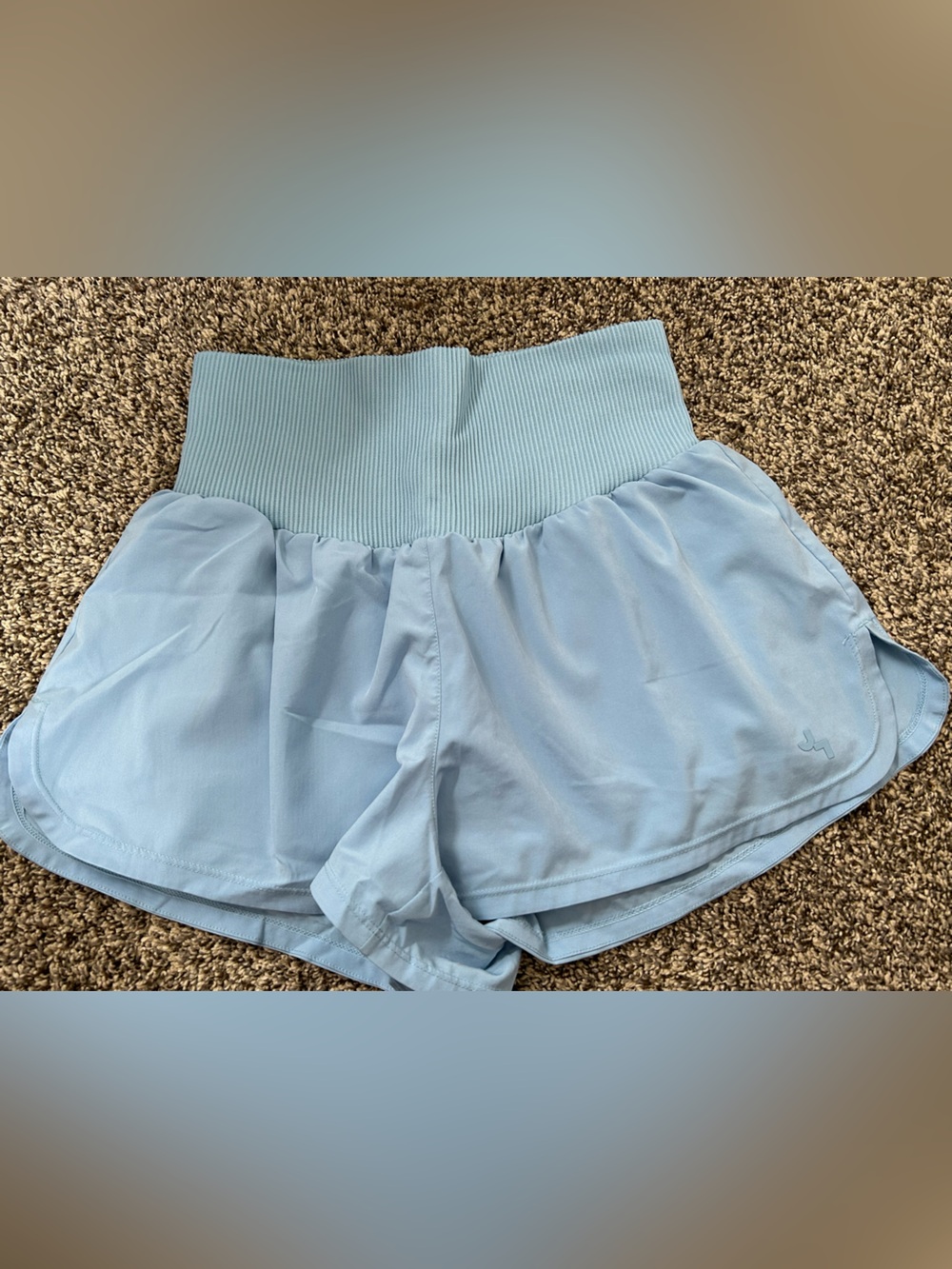 JoyLab Light Blue Ribbed Athletic Skort